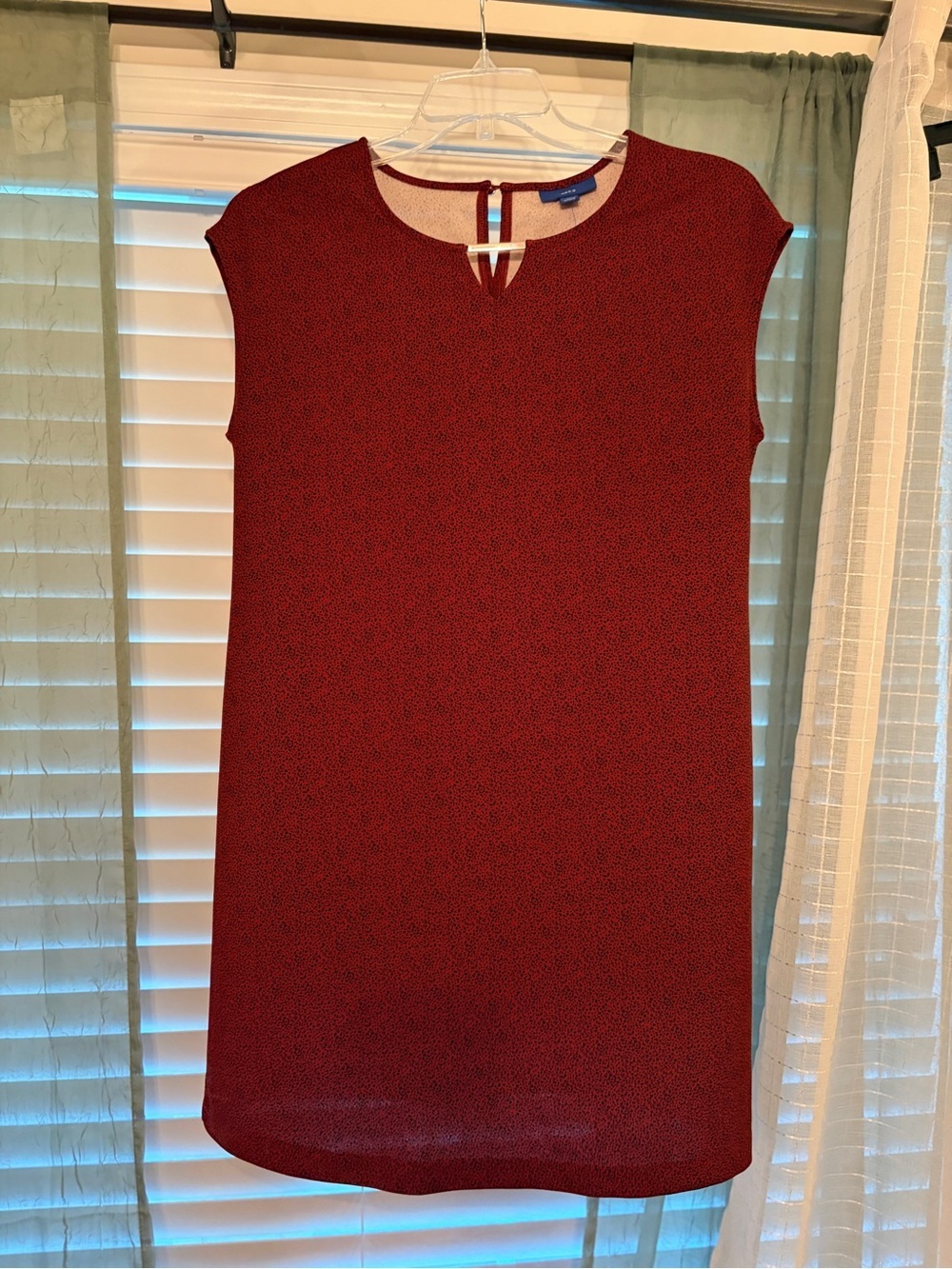 Apt. 9 Red Cap-Sleeve Mini Dress with Keyhole Detail